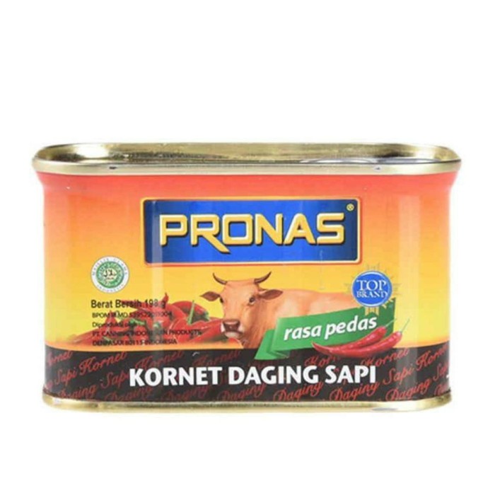 

Da202X6 Pronas Corned Beef Chili Makanan Kaleng 198 Gram Xa20X1