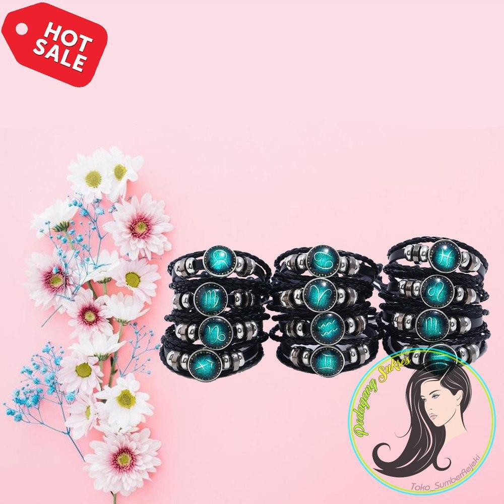 Gelang Zodiak Glow In The Dark Gelang Fashion Pria Wanita Gelang Zodiak Glow In The Dark Gelang Fashion Pria Wanita