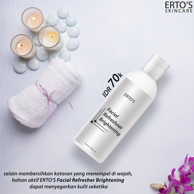 FACIAL REFRESHNER BRIGHTENING TONER ERTO'S / TONER WAJAH ERTOS