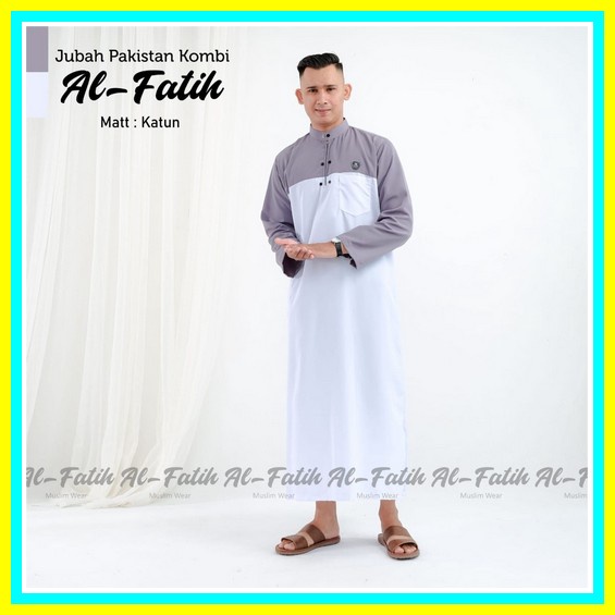 Kemko Qinang Baju Koko Lengan Pendek Atasan Muslim Pria Dewasa Fashion Muslim Baju Koko Murah Jubah 