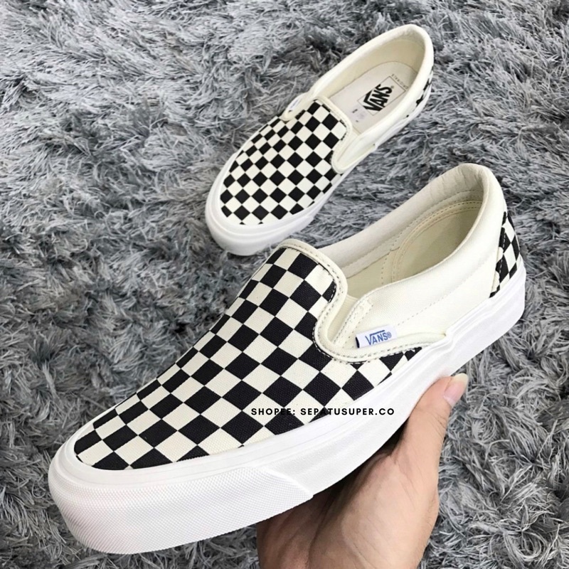 SEPATU VANS SLIP ON OG CHECKERBOARD | SEPATU PREMIUM - sockog-1