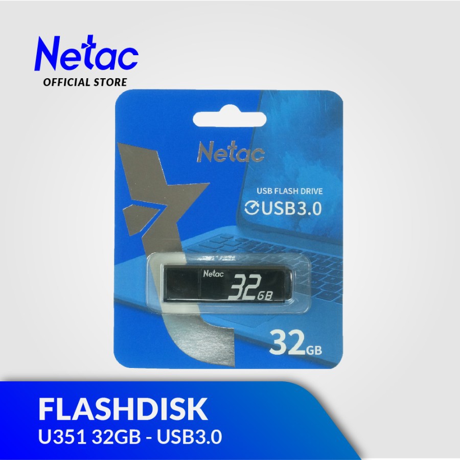 NETAC FLASHDISK U351 32GB USB 3.1 METAL DESIGN