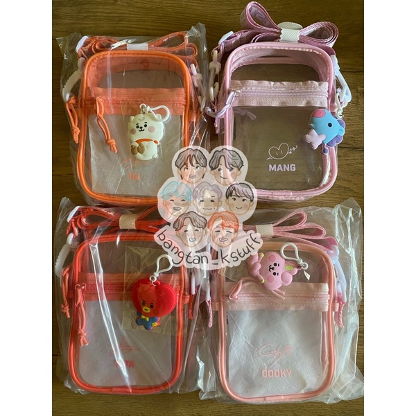 [READY STOCK] OFFICIAL BT21 PVC BAG BT21 JAPAN BT21 JEPANG SHOOKY