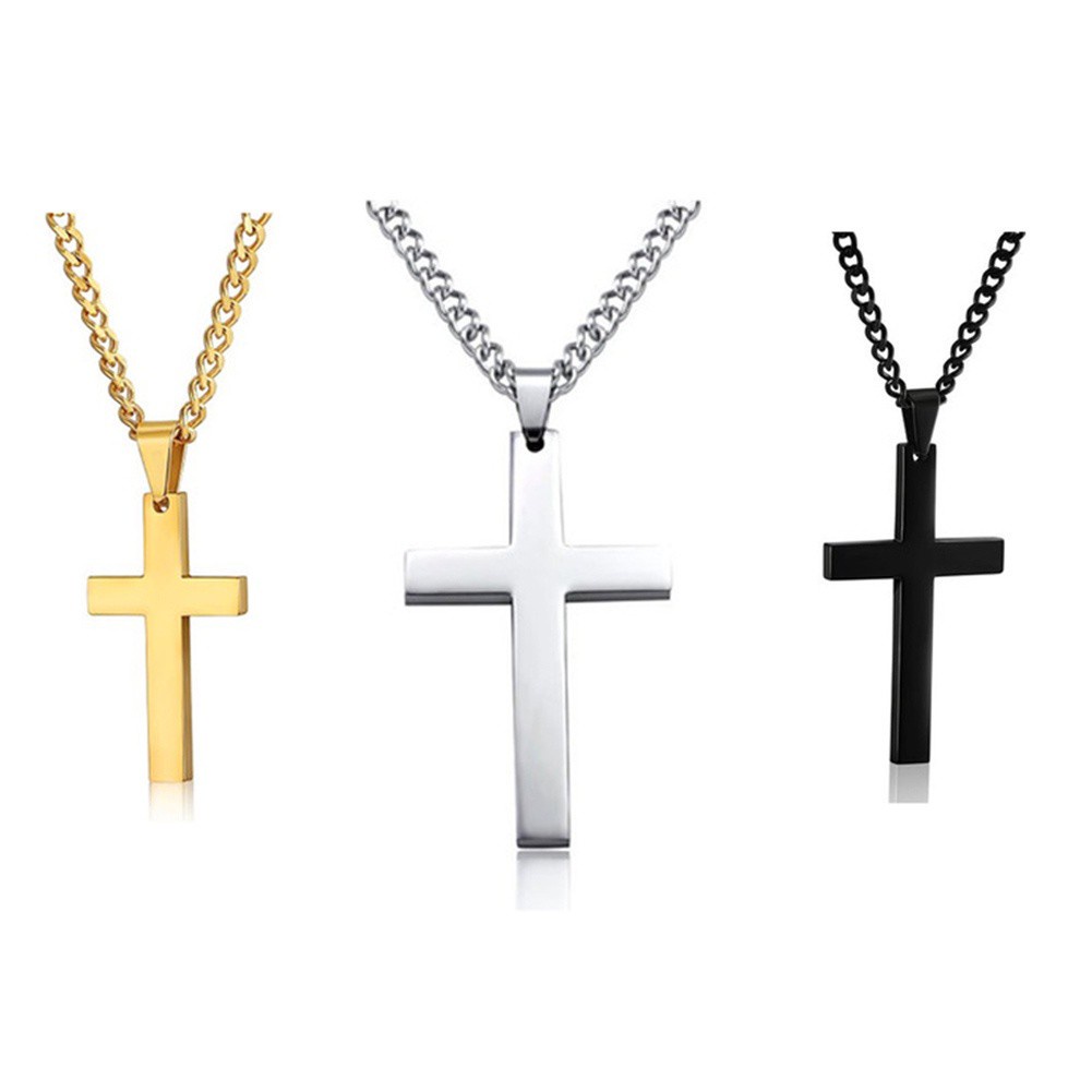 Fashion Crucifix Cross Mens Womens Pendant Necklace Chain Jewellery Gifts Hot Wholesale