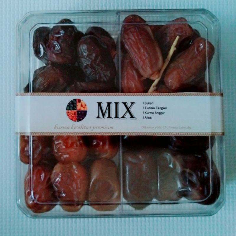 

MIX KURMA : kwalitas premium: SUKARI, AJWA, TUNIS TANGKAI & KURMA ANGGUR