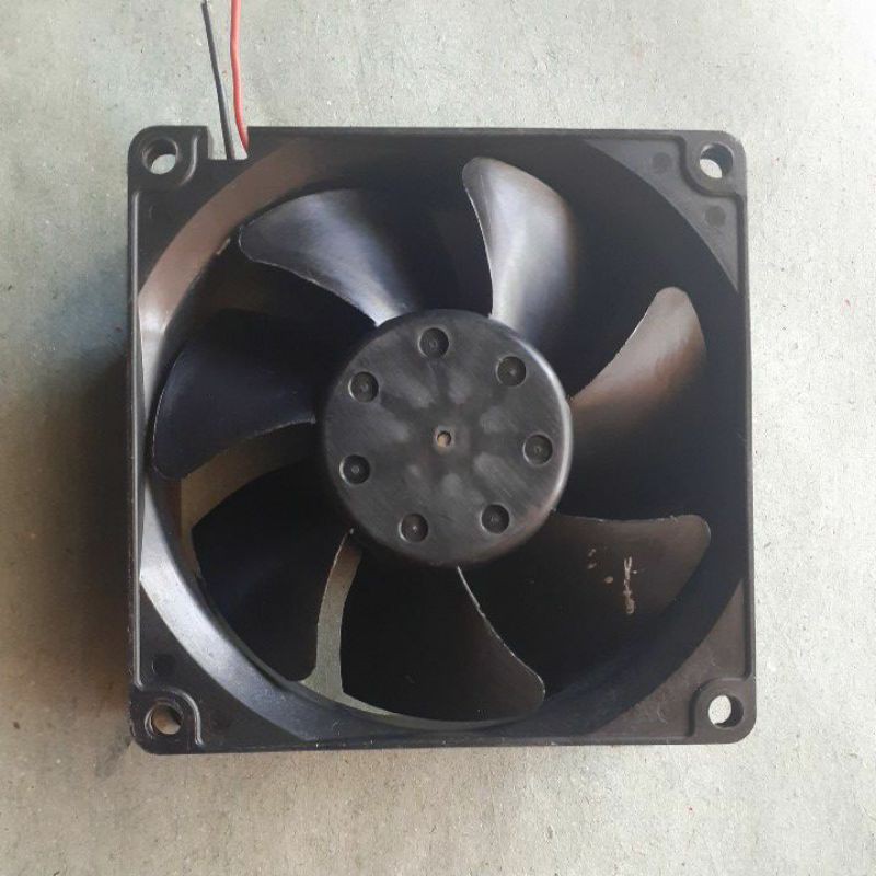 Kipas DC 12 volt 8x8 cm kotak BEKAS