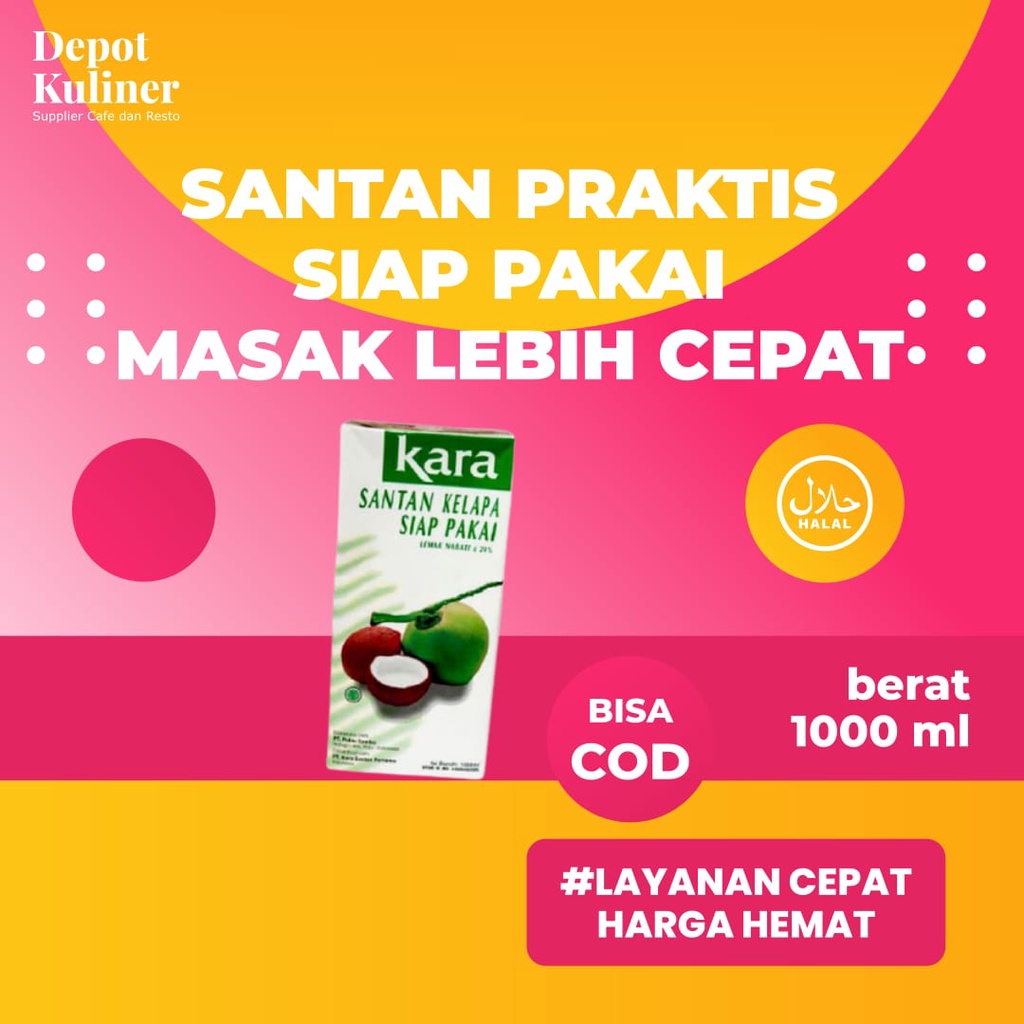 Kara Santan Kelapa Siap Pakai 1000 ml