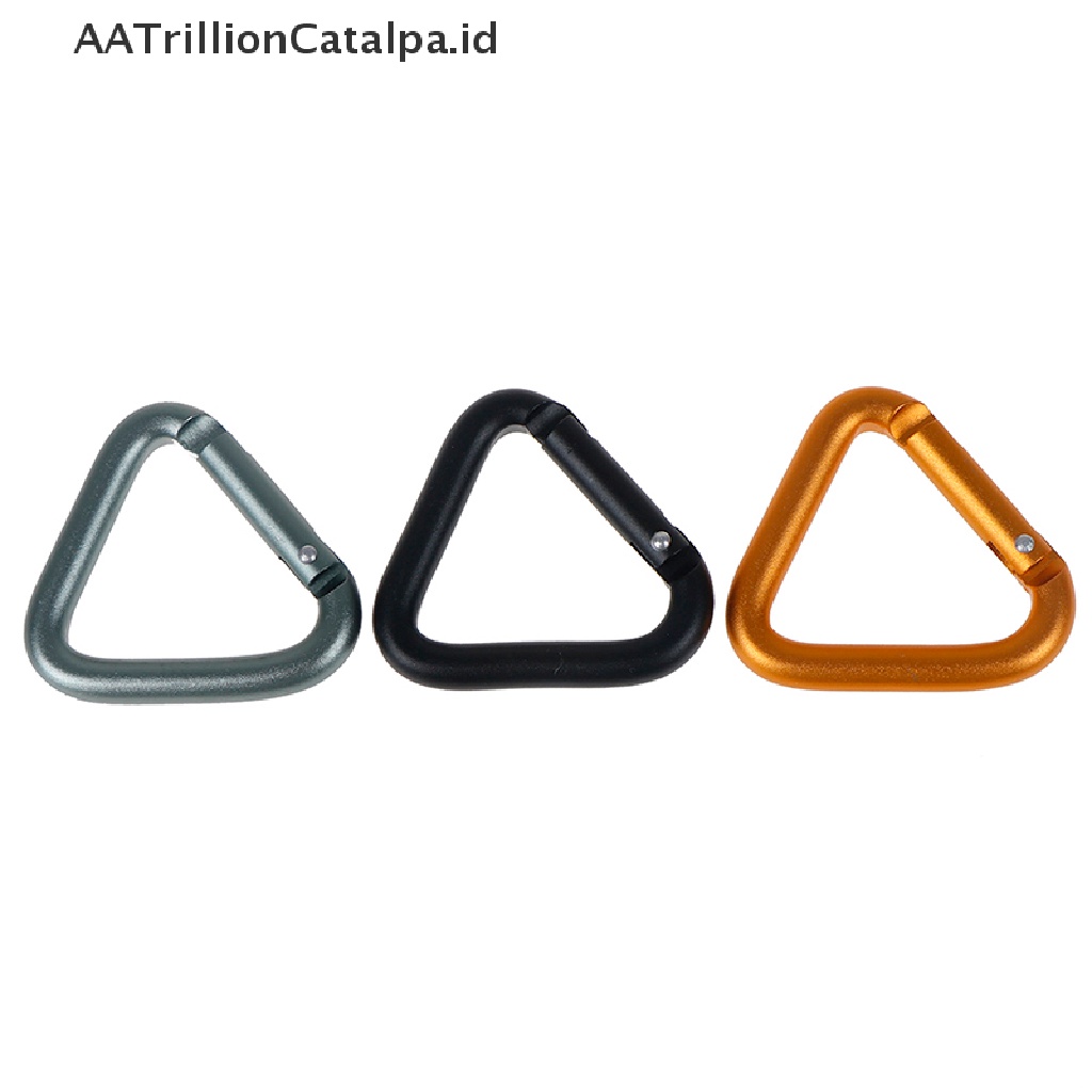 Aatrillioncatalpa 1PC Carabiner Bentuk Segitiga Untuk Campinghikingoutdoor