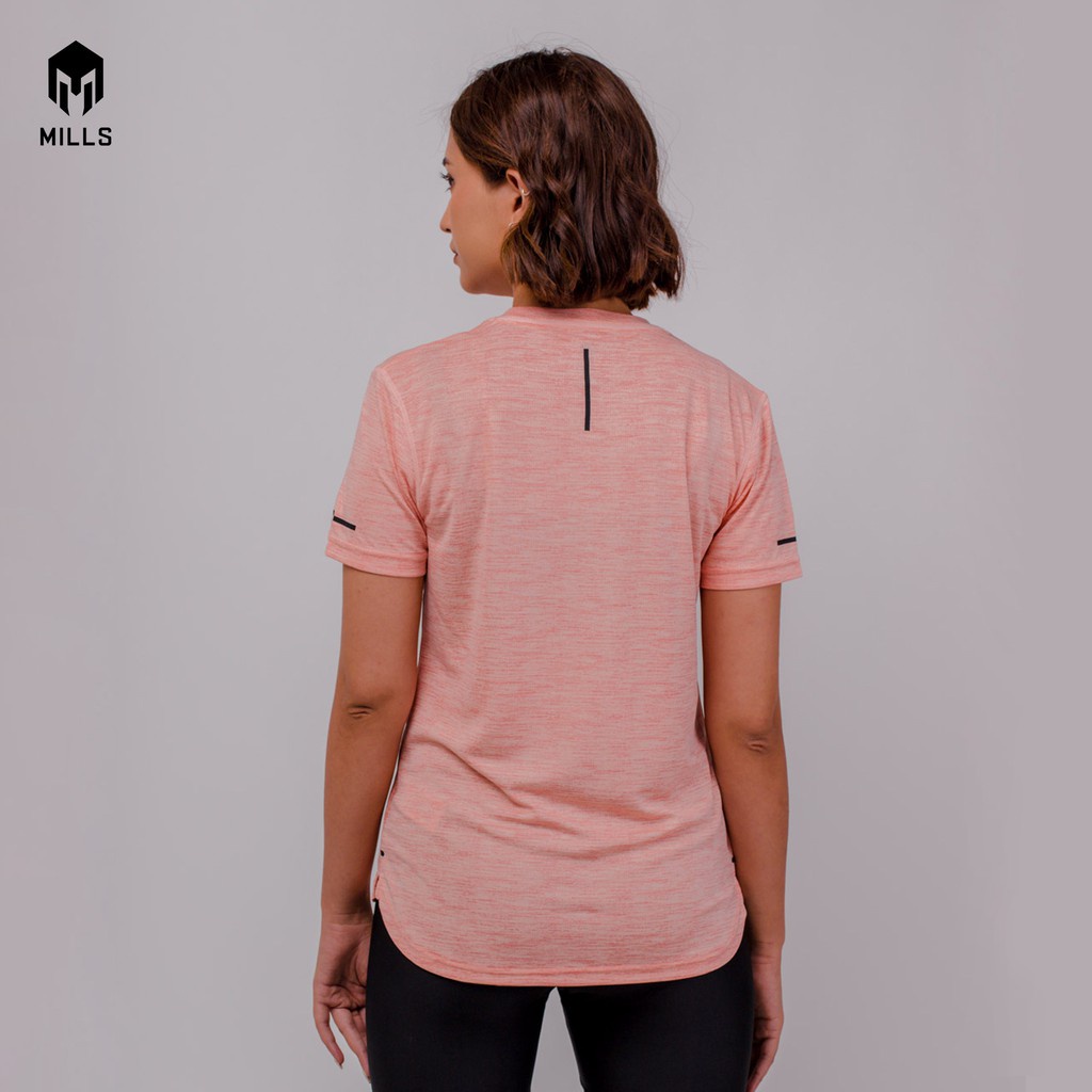 MILLS Baju Olahraga Wanita Gym And Running Shirt Track Women 5005 Original