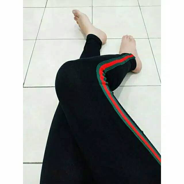 LEGGING IMPORT LIST GUCI BLACK / LEGGING IMPORT MURAH