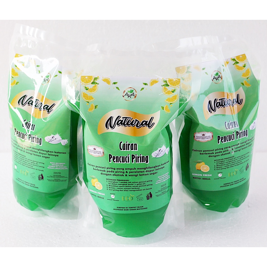 Sabun Cuci Piring Natural wangi Lemon Fresh 800ml