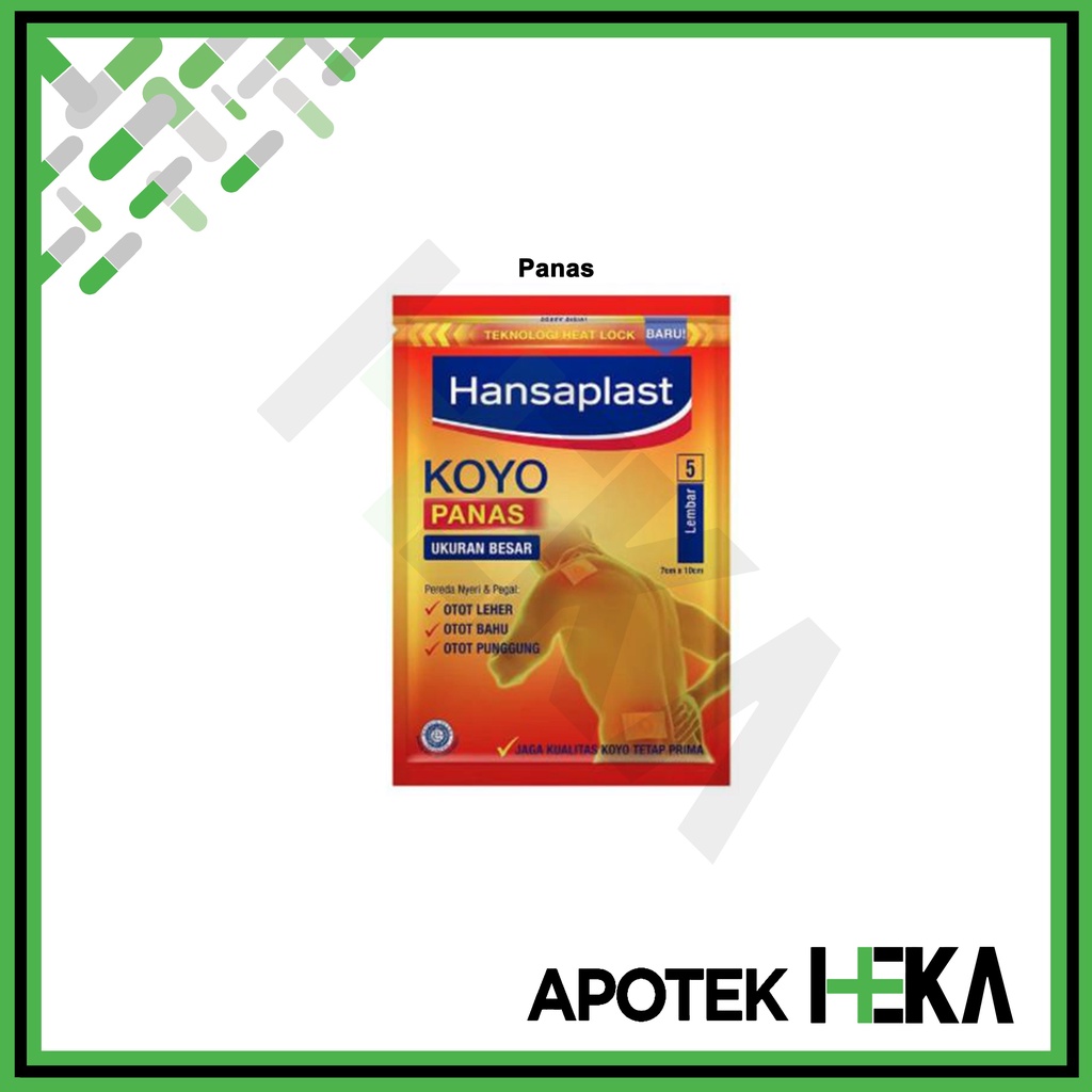 Hansaplast Koyo Hangat / Panas Sachet isi 10 Lembar (SEMARANG)