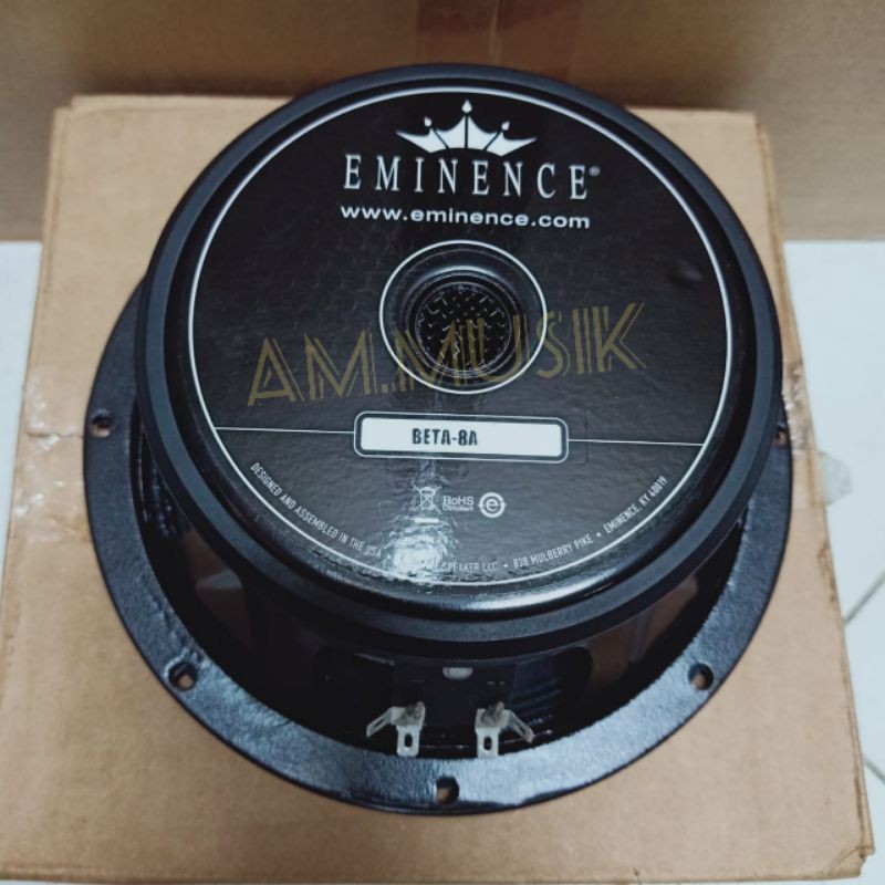 COMPONENT SPEAKER EMINENCE BETA 8A KOMPONEN SALON 8" ORIGINAL
