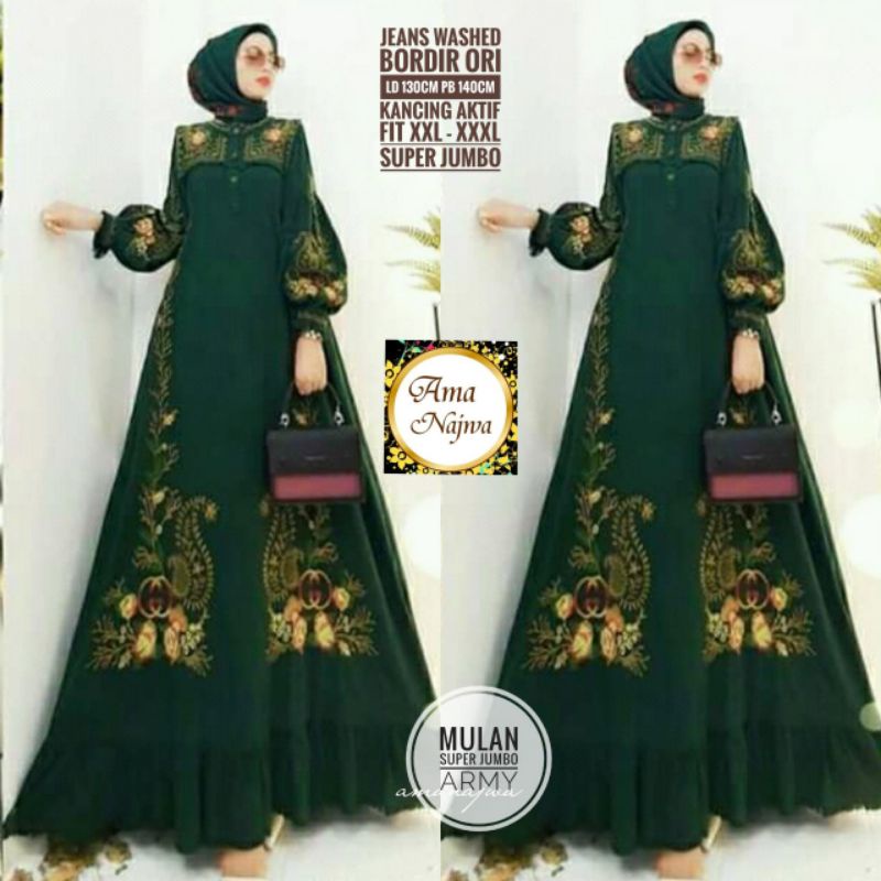 DRESS ABAYA MULAN  JUMBO by Ama najwa