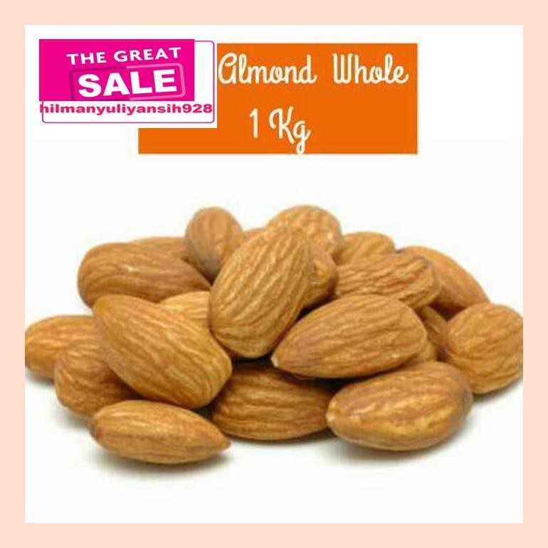 

S50Mra Raw Almond Whole 1 Kg Ret05Vh