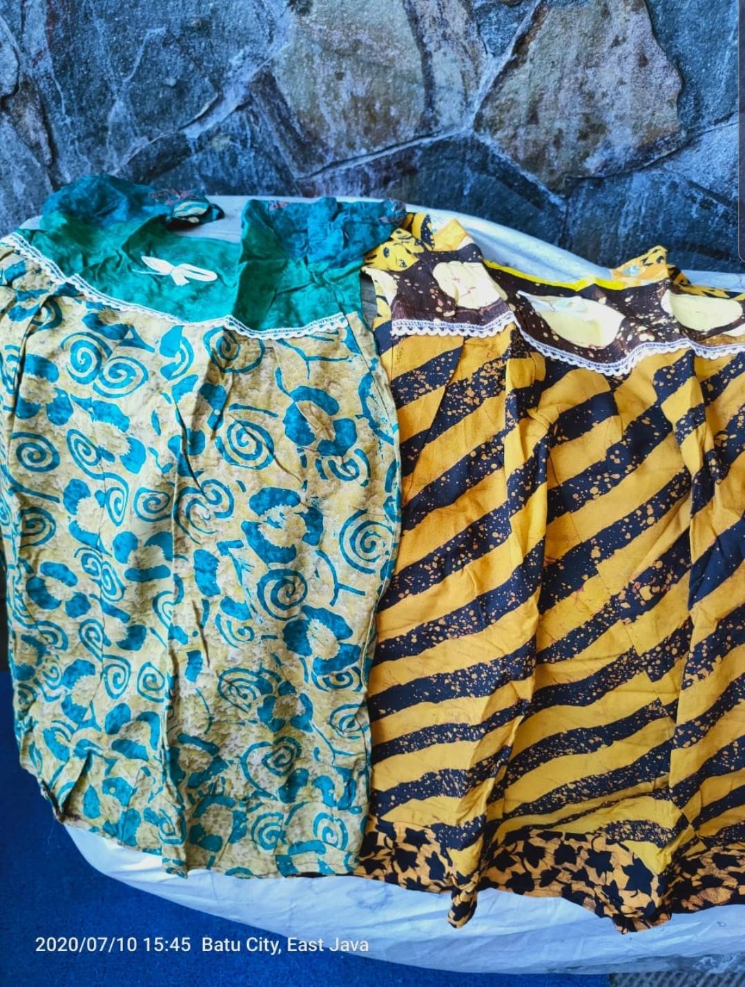 Daster Batik Anak Pita Usia 3 - 5 Tahun Bahan Santung Rayon