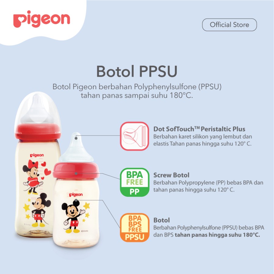 Pigeon Botol Susu PPSU Disney Edition | PPSU Bottle