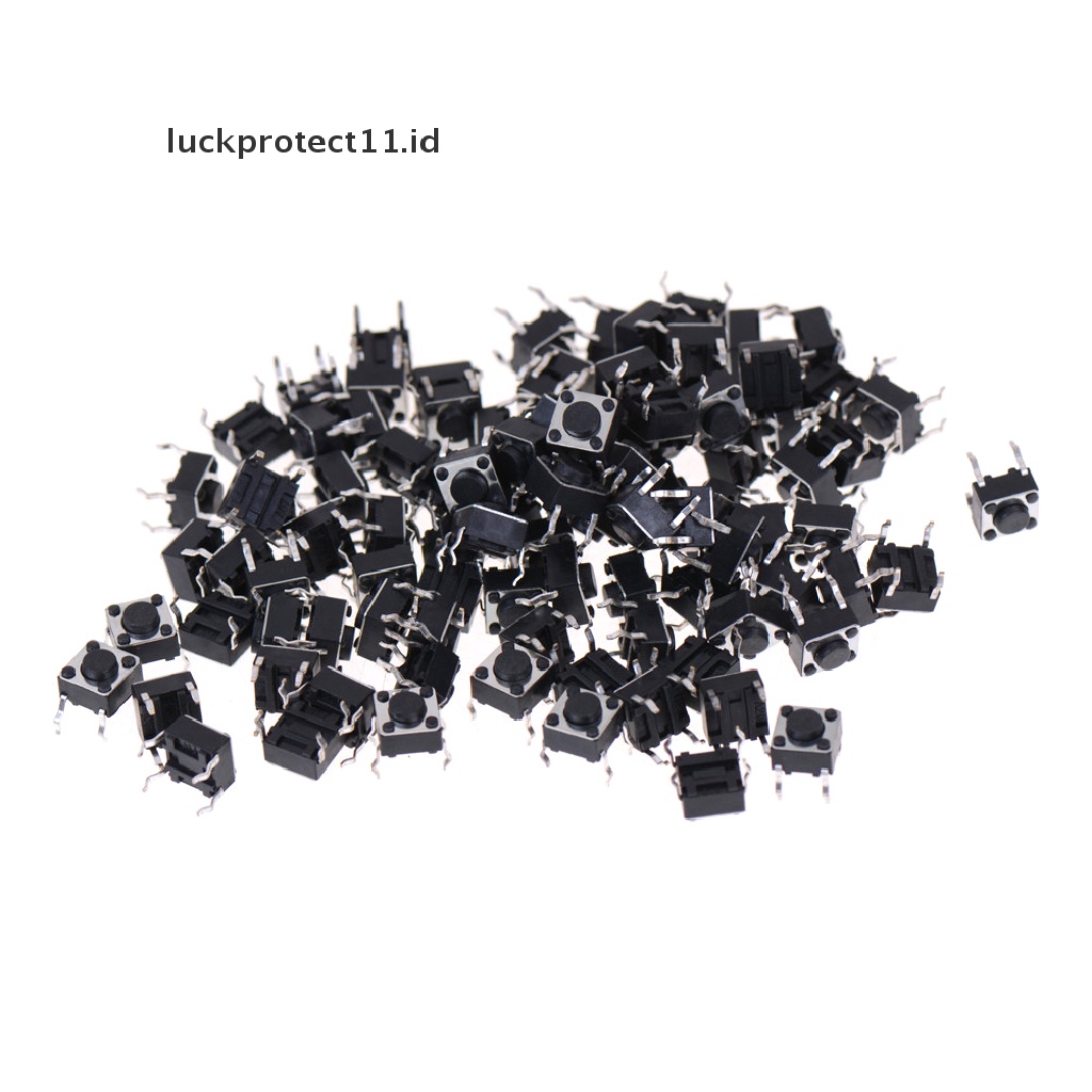 // Hg &amp; ID// 100Pcs 6x6x4.5mm Panel PCB Momentary Tactile Tact Push Button Switch.