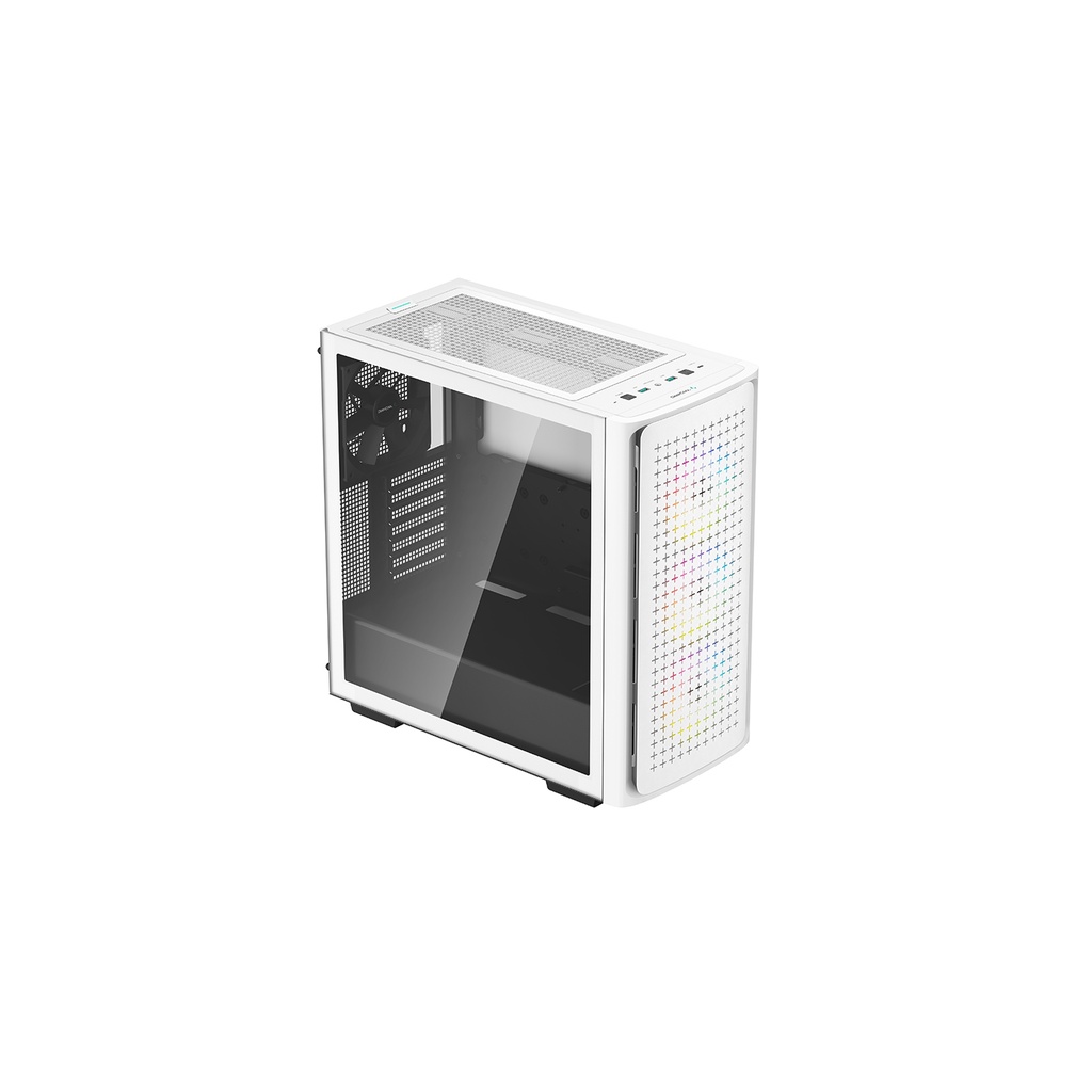 DeepCool CK560 Mid-Tower Tempered Glass Gaming Case - White