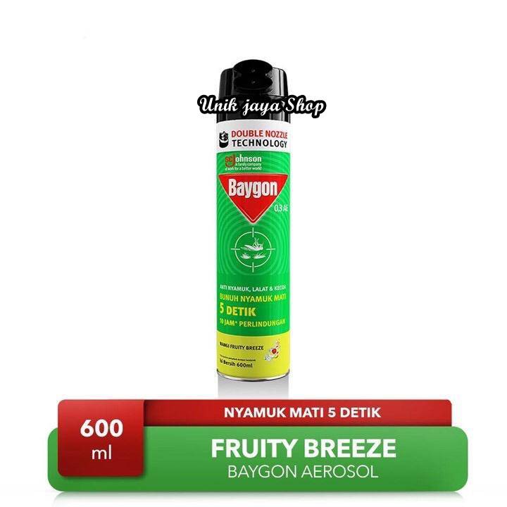 Baygon Aerosol Fruity Breeze 600ml + 120ml