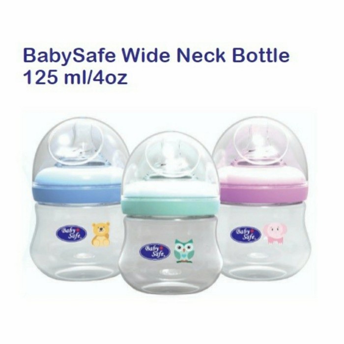 BABYSAFE 3in1 Wide Neck Bottle Set Baby Gift Kado Bayi Botol Susu Bayi WNS01 WNS02