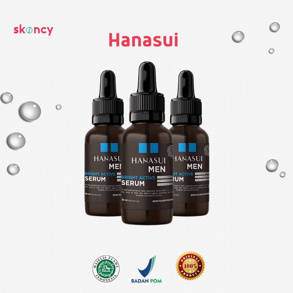 HANASUI Men Bright Active Serum 20ml (100% ORIGINAL & BPOM)