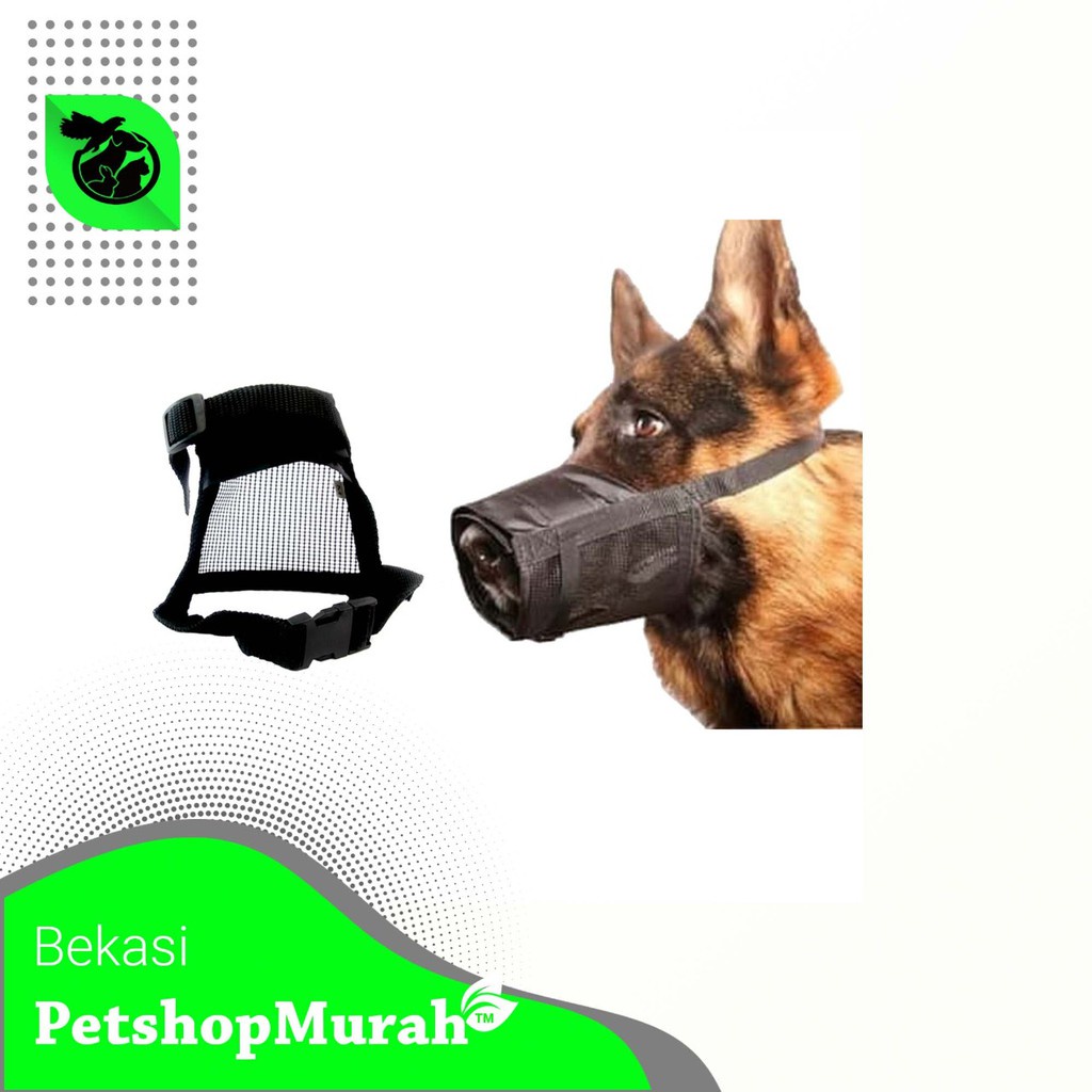 Dog Muzzle brongsong,masker anti gigit doggy