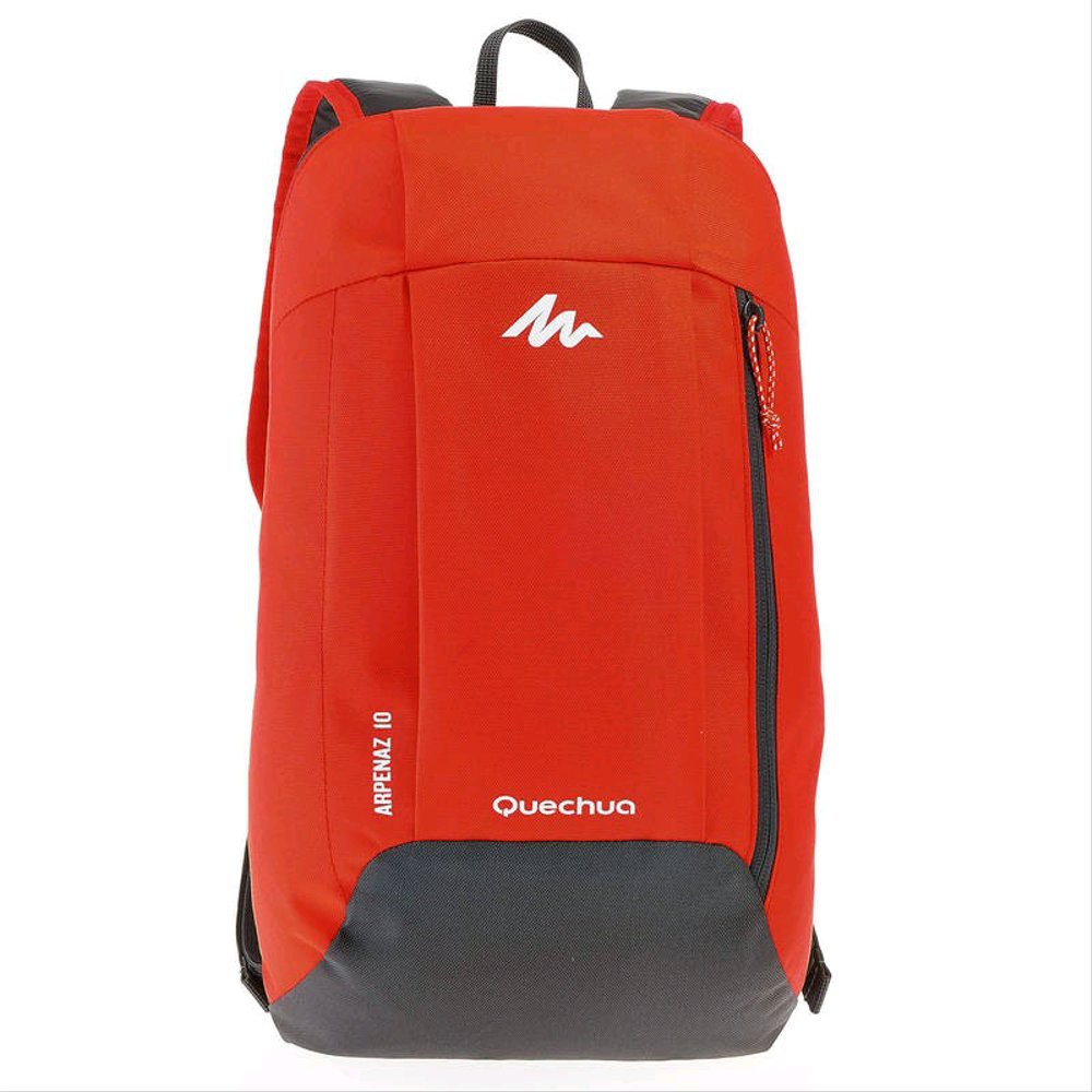 Tas Quechua Slot Laptop Warna Merah Abu - Abu Ukuran 10 L Tas Sekolah Hiking Travelling Terbaru