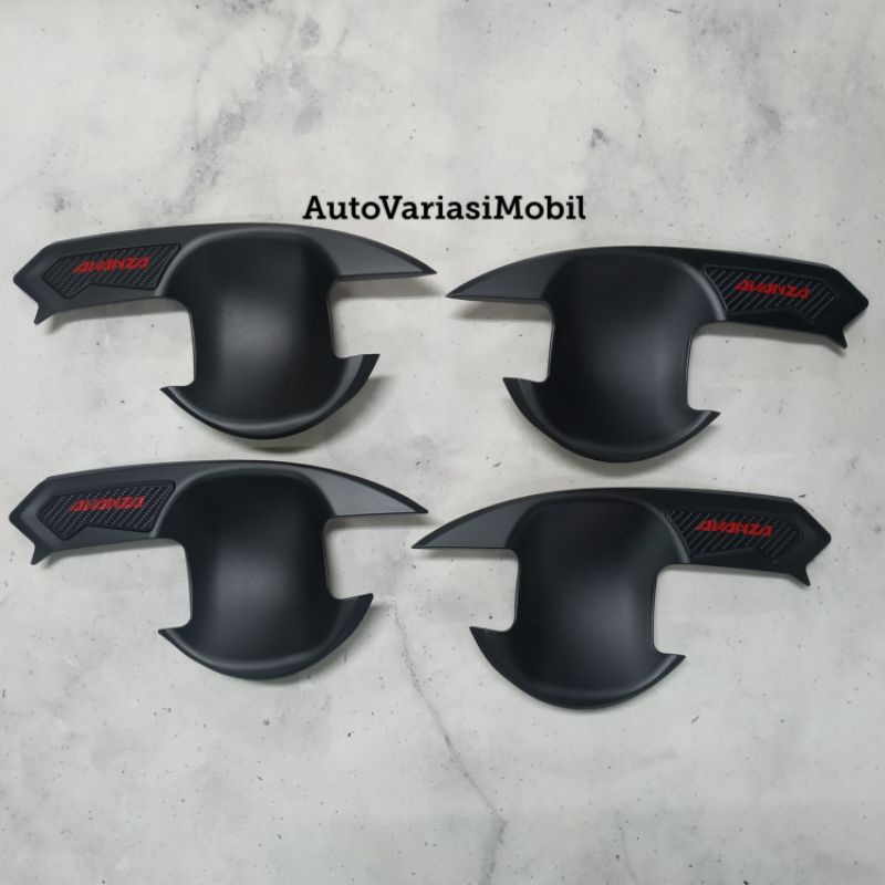 Outer All New Avanza Hitam Doff List Merah