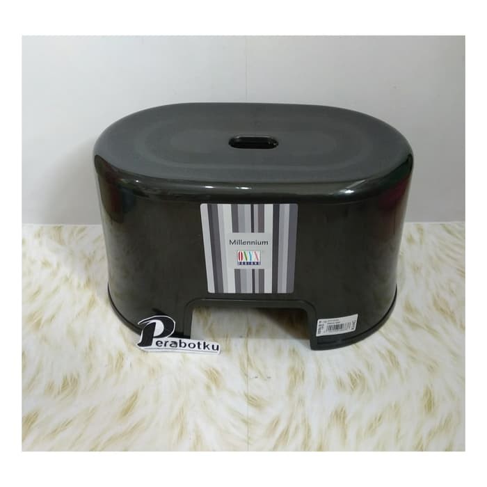 Bangku anak Millennium Onyx BK 1101 Hitam / Kursi Duduk Plastik Tebal