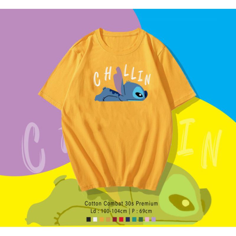 T-SHIRT / TUMBLR TEE KAOS CHILLIN LILSTICTH OVERSIZE PREMIUM