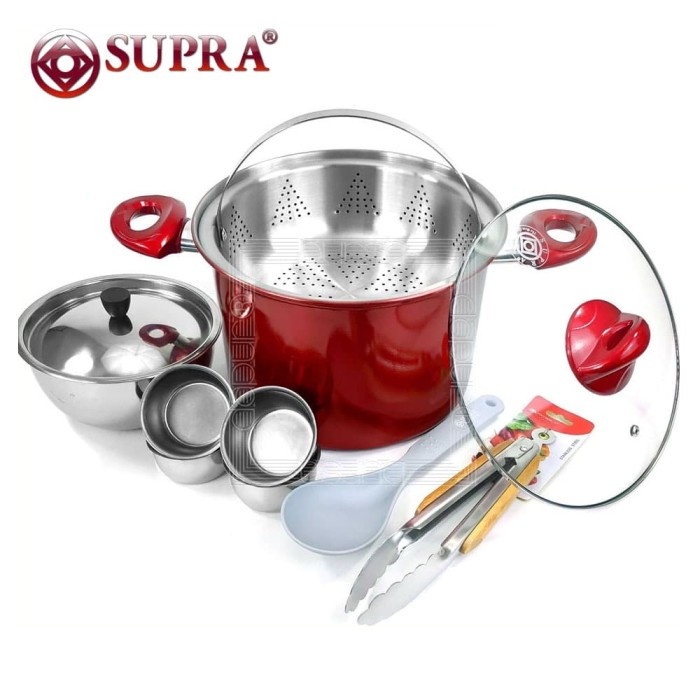 SUPRA Cooker Steamer 26 cm | Steamer Set Gratis Capitan - Color Series