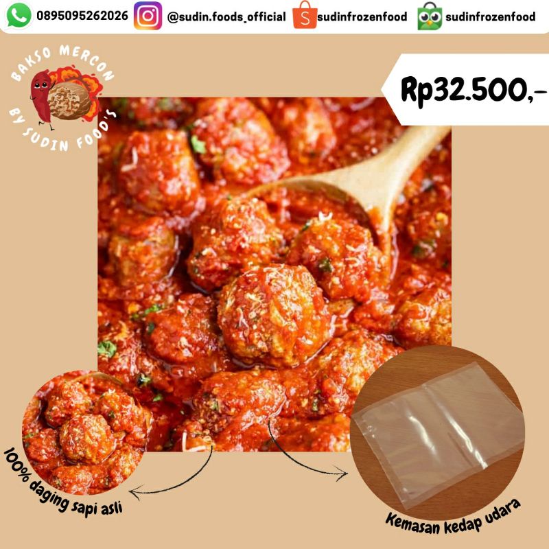 BAKSO MERCON [FROZEN FOOD]  BY SUDIN FOOD'S