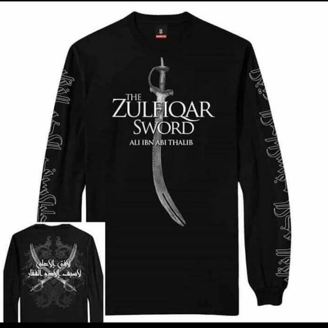 Kaos pedang zulfikar ali bin abi thalib terbaru tangan panjang