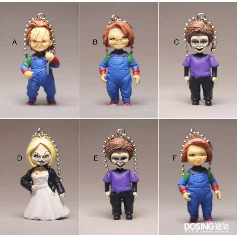 Gantungan Kunci Chucky Doll Child's Play Takara Tomy Art Boneka Horor Keychain Original Jual Satuan