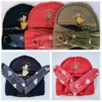 Gendongan Ring Sling Bordir Beruang / Gendongan Bayi Samping / Gendongan Bayi Cowok Cewek