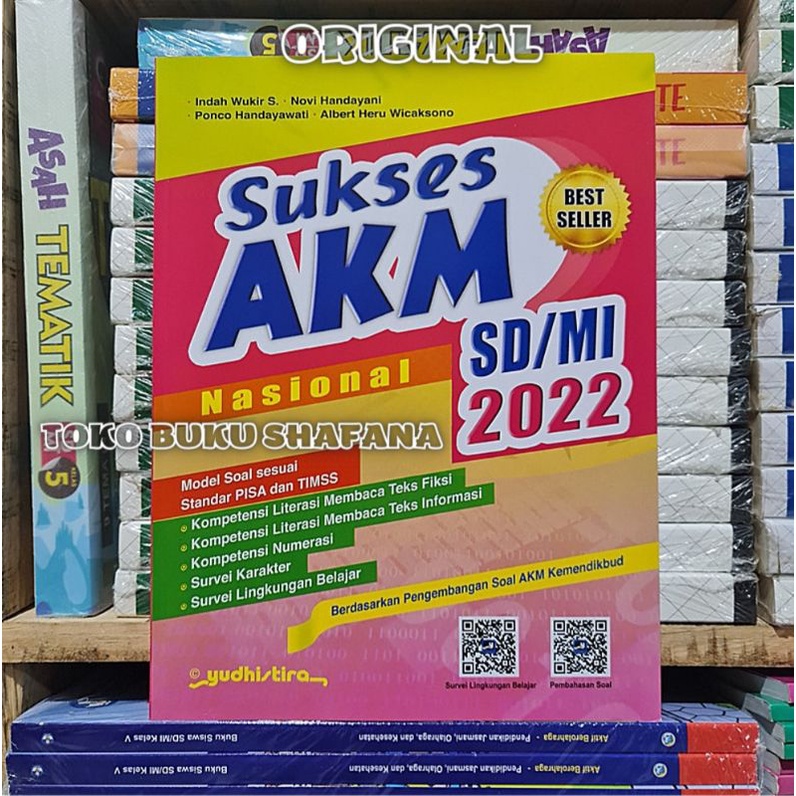 ORIGINAL!!! BUKU SUKSES AKM NASIONAL SD/MI 2022 YUDHISTIRA + KUNCI JAWABAN BEST SELLER