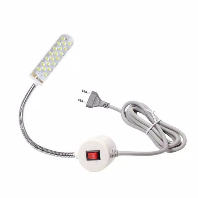 Lampu LED 20 Titik Magnet + Colokan / Lampu untuk Jahit /Lampu LED madein taiwan