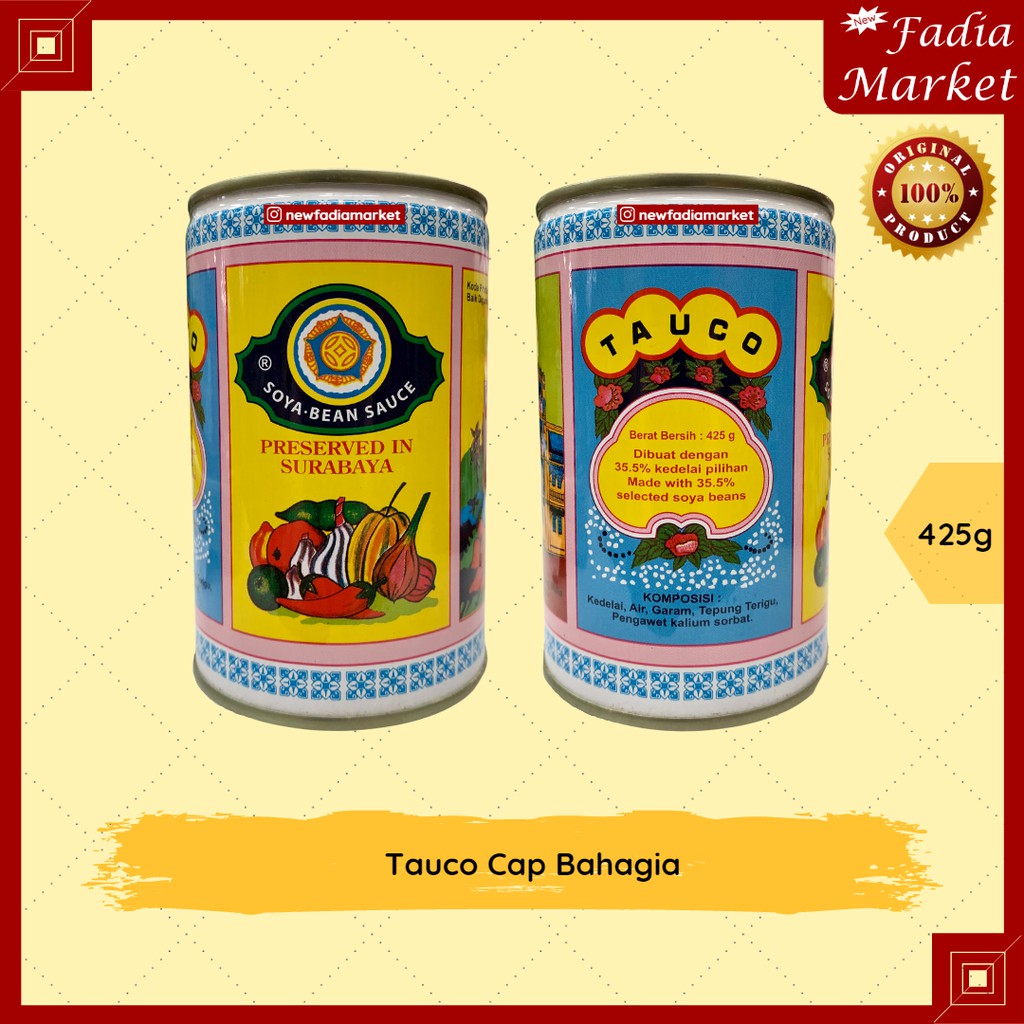 

Soya Bean Sauce (Saus Tauco Kaleng) Cap Bahagia 425g
