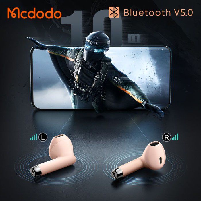 MCDODO Earphone Bluetooth TWS Earbuds Lite - HP-7881 / HP-7882 / HP-7880 - Garansi Resmi 6 Bulan