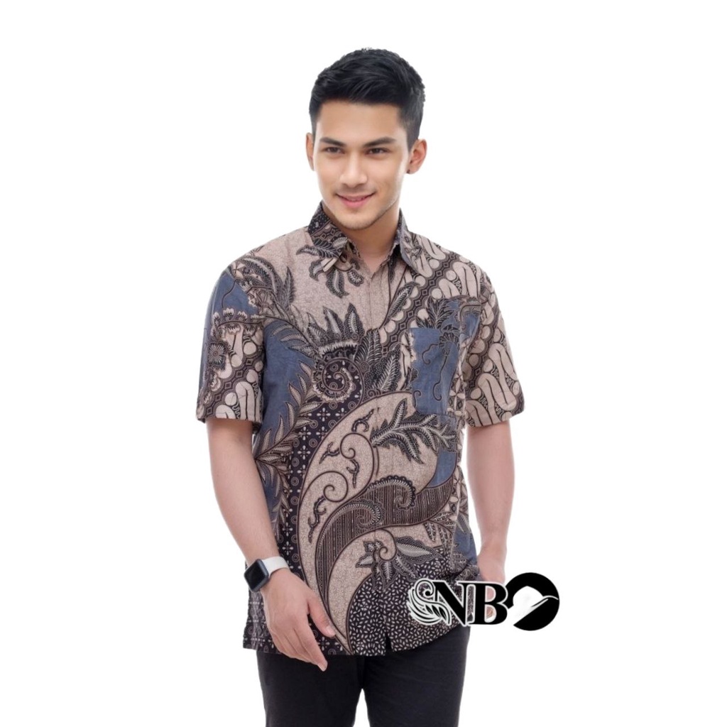 kemeja batik pria lengan pendek