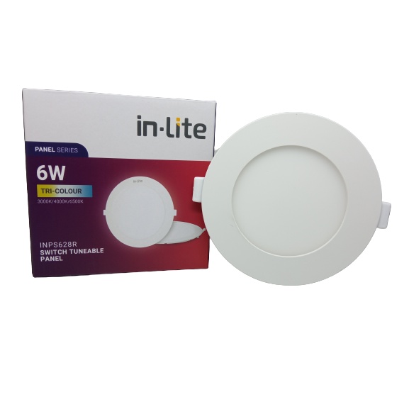 (BERGARANSI 1 TAHUN) INLITE Downlight Led Panel 6 Watt BULAT IB 6w