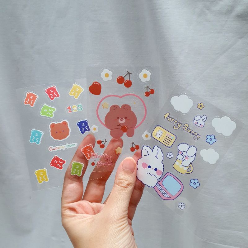 

Bunny Bear Cherry Sticker