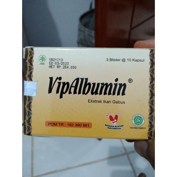 vipalbumin kapsul ikan gabus