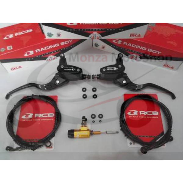 HIDROLIK KOPLING SET RCB MASTER REM KANAN KIRI 2set SELANG UNIVERSAL