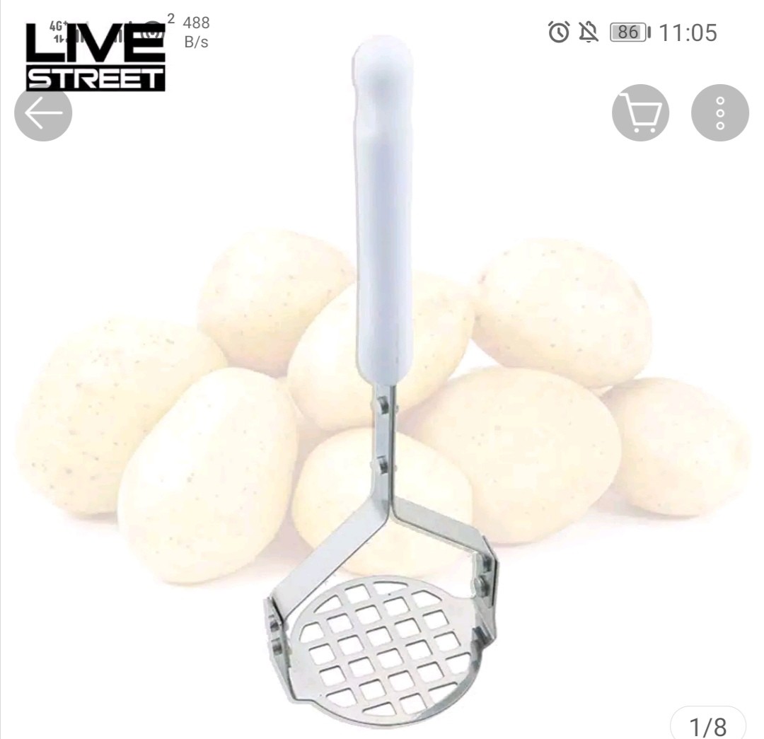 Alat Penumbuk Kentang / Buah-buahan / Sayuran Dengan Bahan Stainless Steel