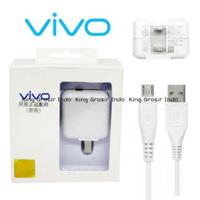 Charger VIVO 2A 5V Original 100% Type BK0524 Y31 Y35 Y51 V3 Y22 X Xshot X3S Usb Micro Travel Charger