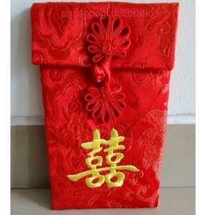 

angpao amplop kain shuangxi/angpao kain bordir nikah/wedding lamaran panjang 1pcs