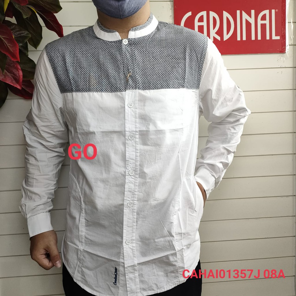 gof TCJ CARDINAL KEMEJA KOKO CASUAL Pakaian Pria Muslim Baju Cowok Lengan Panjang