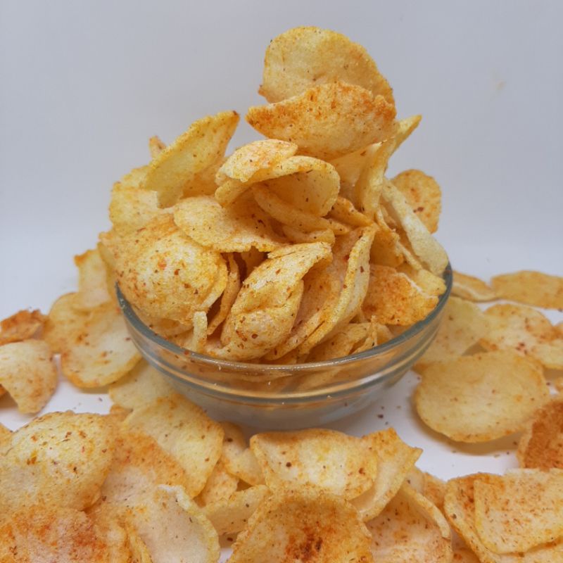 

Opak Singkong Pedas / Keripik Singkong Pedas / Kerupuk Singkong Pedas